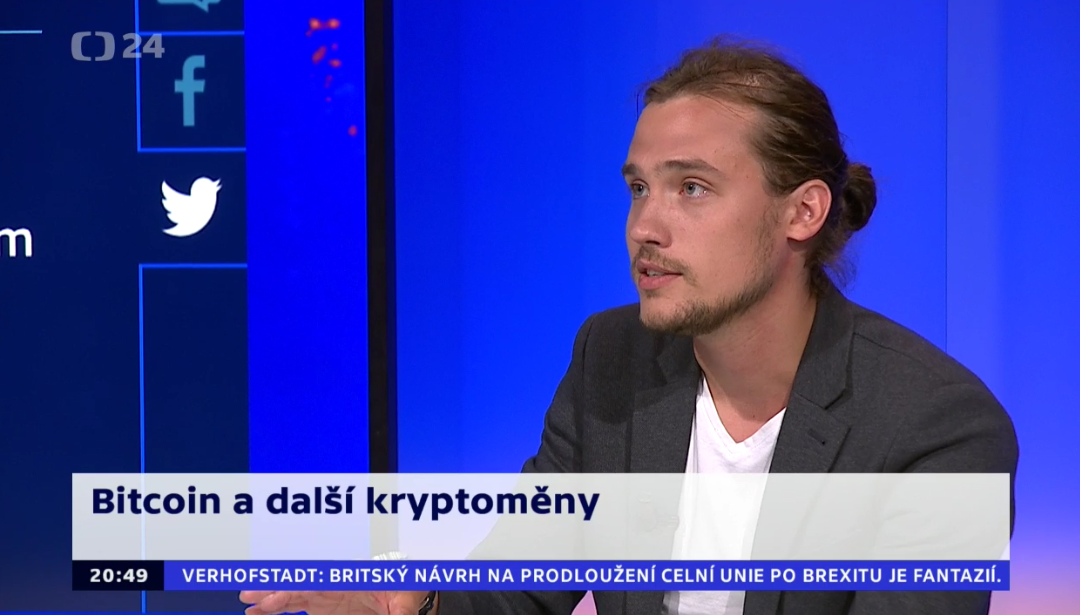 Dominik Stroukal na ČT 24 o bitcoinu