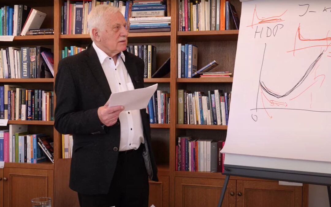 Václav Klaus učí ekonomickou transformaci