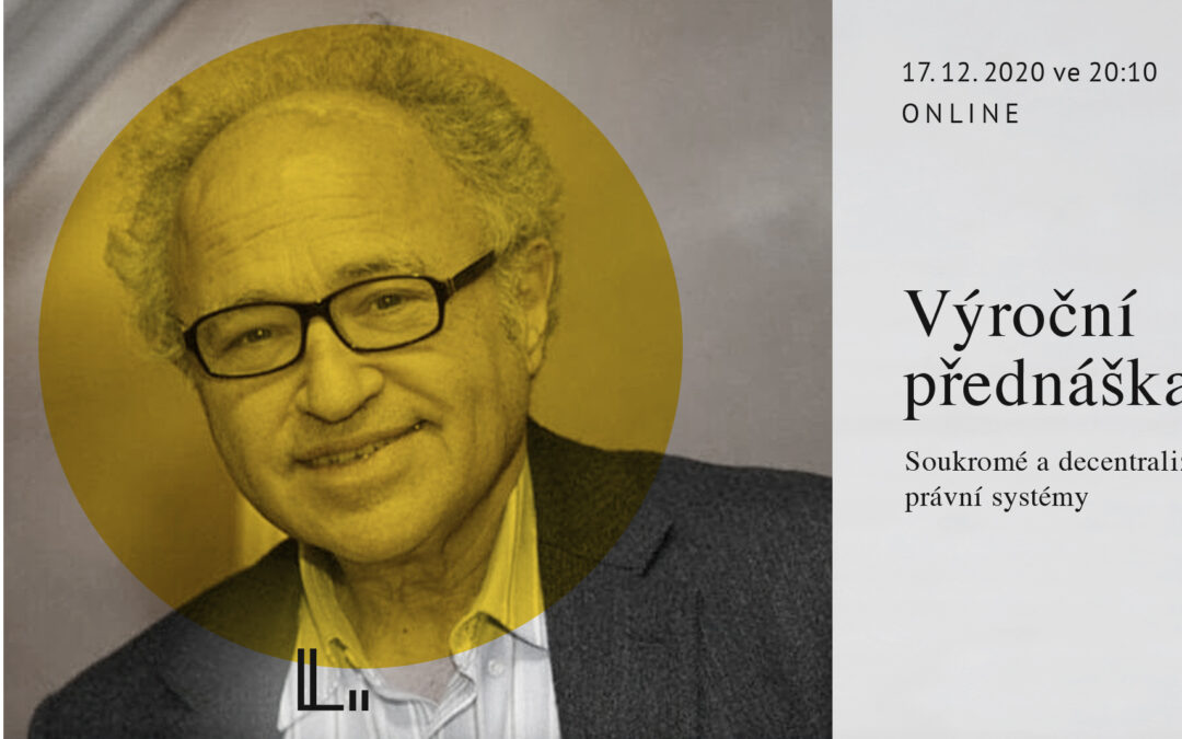 Výroční přednáška Liberálního institutu: David Friedman (17. prosince 2020, online)