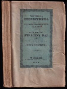 Book Cover: Milton, J. (1667): Ztracený ráj